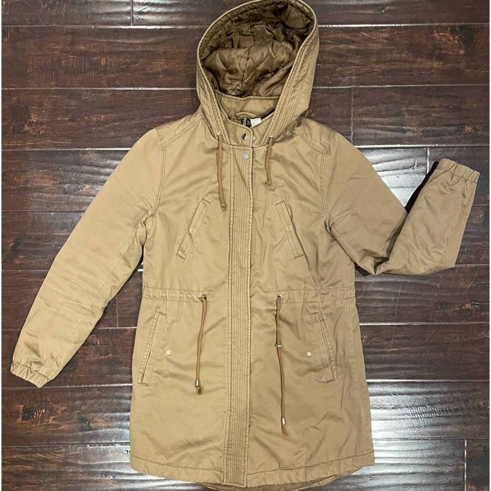 H&M Divided brown parka brown sz 8 womens